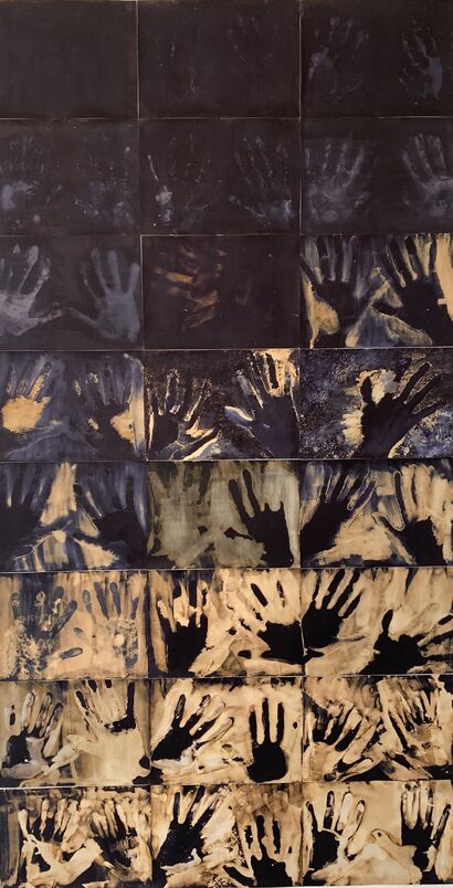 TRASMUTAZIONE IN PURA LUCE-WORKIMG PROGRESS - a Paint Artowrk by Mariangela De Piano